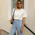 Calça Comphy Cotton Slouchy Azul Celeste