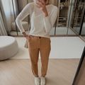 Calça Comphy Cotton Slouchy Caramelo