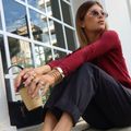 Camiseta Tricot Light Linho M/L Vinho