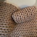 Manta Maxi Tricot Cotton Cappuccino G