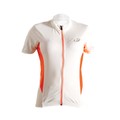 Camiseta Ciclismo Feminino Elite Branco/Laranja Hammerhead