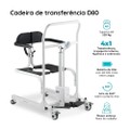 Cadeira de Transferência Multiuso com Elevação Eletrônica até 135 Kg Assento 48,5 cm D80 Dellamed