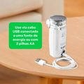 Inalador Mesh Portátil Branco e Cinza HC215 – Multi