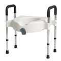 Assento Sanitário Elevado Com Barra De Apoio Senior Care Supermedy