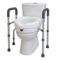 Assento Sanitário Elevado Com Barra De Apoio Senior Care Supermedy