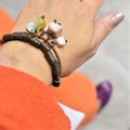 PULSEIRA COURO PEDRA