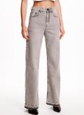 Calça Jeans Wide Leg Gray Vintage 