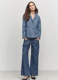 Calça Jeans Wide Leg Sophia azul médio
