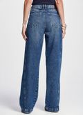 Calça Jeans Wide Leg Fernanda com Recortes