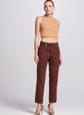 Calça mom jeans Heloísa chocolate