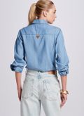 Camisa Jeans Feminina Bordada 