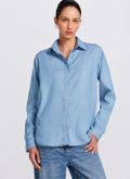 Camisa Jeans Leve Azul Claro
