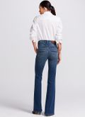 Calça Jeans Flare Bordados Boho