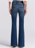 Calça Jeans Flare Bordados Boho