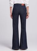 Calça Jeans Boot Cut Listras