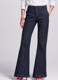 Calça Jeans Boot Cut Listras