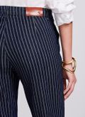 Calça Jeans Boot Cut Listras
