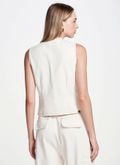 Colete em Sarja Off White 
