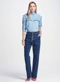 Calça Jeans Reta Gardener Azul Escuro