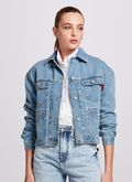 Jaqueta Jeans Multi Bolsos