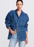 Jaqueta Jeans Oversized Utility