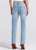 Calca Jeans Reta Elastano Azul Claro