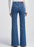 Calca Jeans Flare Monica Azul Medio