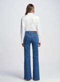 Calca Jeans Flare Monica Azul Medio