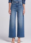 Calca Jeans Wide Leg Cropped
