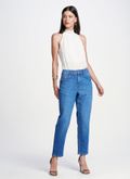 Calça Jeans Mom Azul Celeste