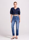 Calça Jeans Skinny Azul Escuro