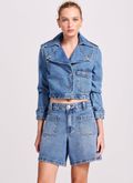 Jaqueta Jeans Cropped 