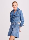Jaqueta Jeans Cropped 