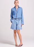 Bermuda Jeans Mom com Nervura