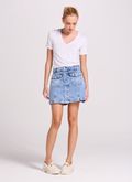 Short Saia Jeans Boho 