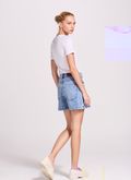 Short Saia Jeans Boho 