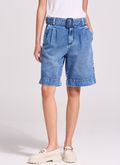 Bermuda Jeans Alfaiatada
