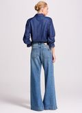 Calça Jeans Wide Leg Barra larga