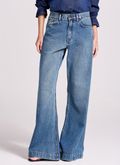 Calça Jeans Wide Leg Barra larga
