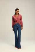Calça Flare Victoria Jeans Escuro