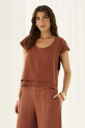 Blusa Lotus Marrom