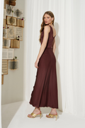Vestido Jersey Alpina Marrom