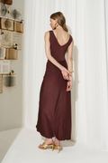 Vestido Jersey Alpina Marrom