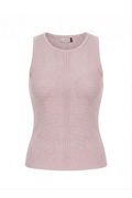 Regata Tricot Girassol Rosa Chá