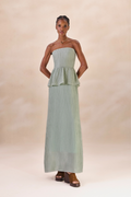 Vestido Lastéx Nadine Azul Celeste