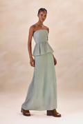 Vestido Lastéx Nadine Azul Celeste