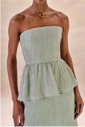 Vestido Lastéx Nadine Azul Celeste