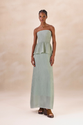 Vestido Lastéx Nadine Azul Celeste