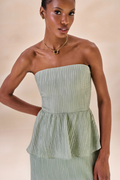 Vestido Lastéx Nadine Azul Celeste