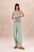 Calça Lastéx Nadine Azul Celeste